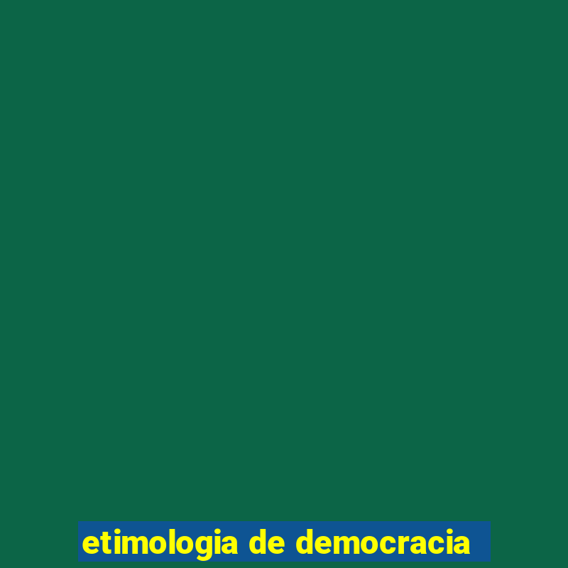 etimologia de democracia