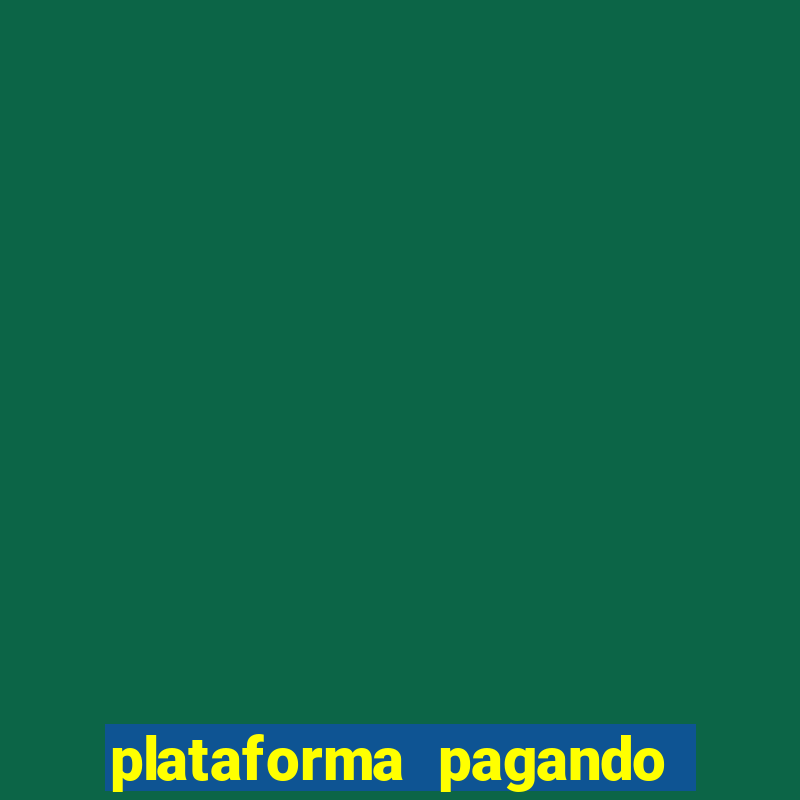 plataforma pagando no cadastro slots