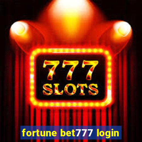 fortune bet777 login