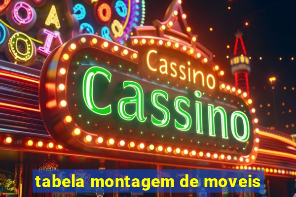 tabela montagem de moveis