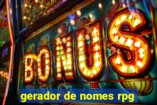 gerador de nomes rpg