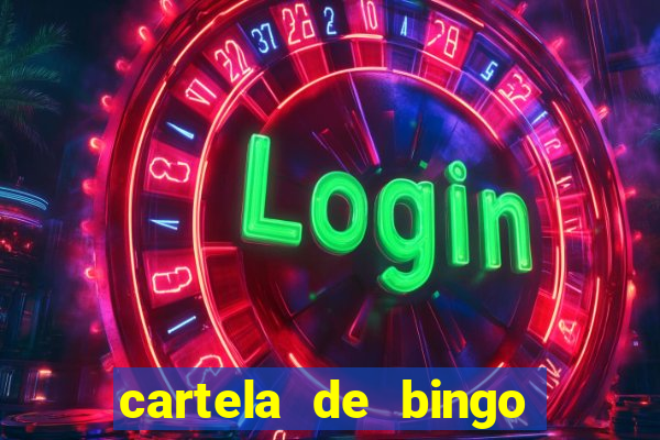 cartela de bingo cha de bebe