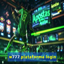 w777 plataforma login